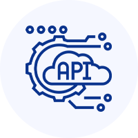 API integration with cryptocurrency exchanges Icon