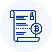Smart contract Blockchain consulting services Icon