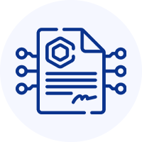 Smart contracts and chain code development Icon