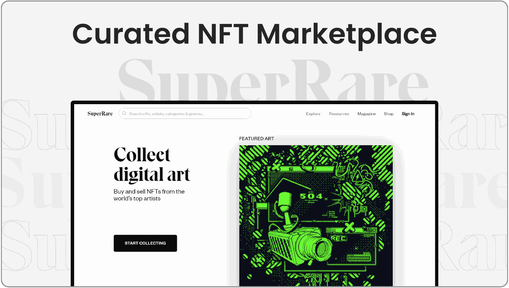 Curated NFT Marketplace
