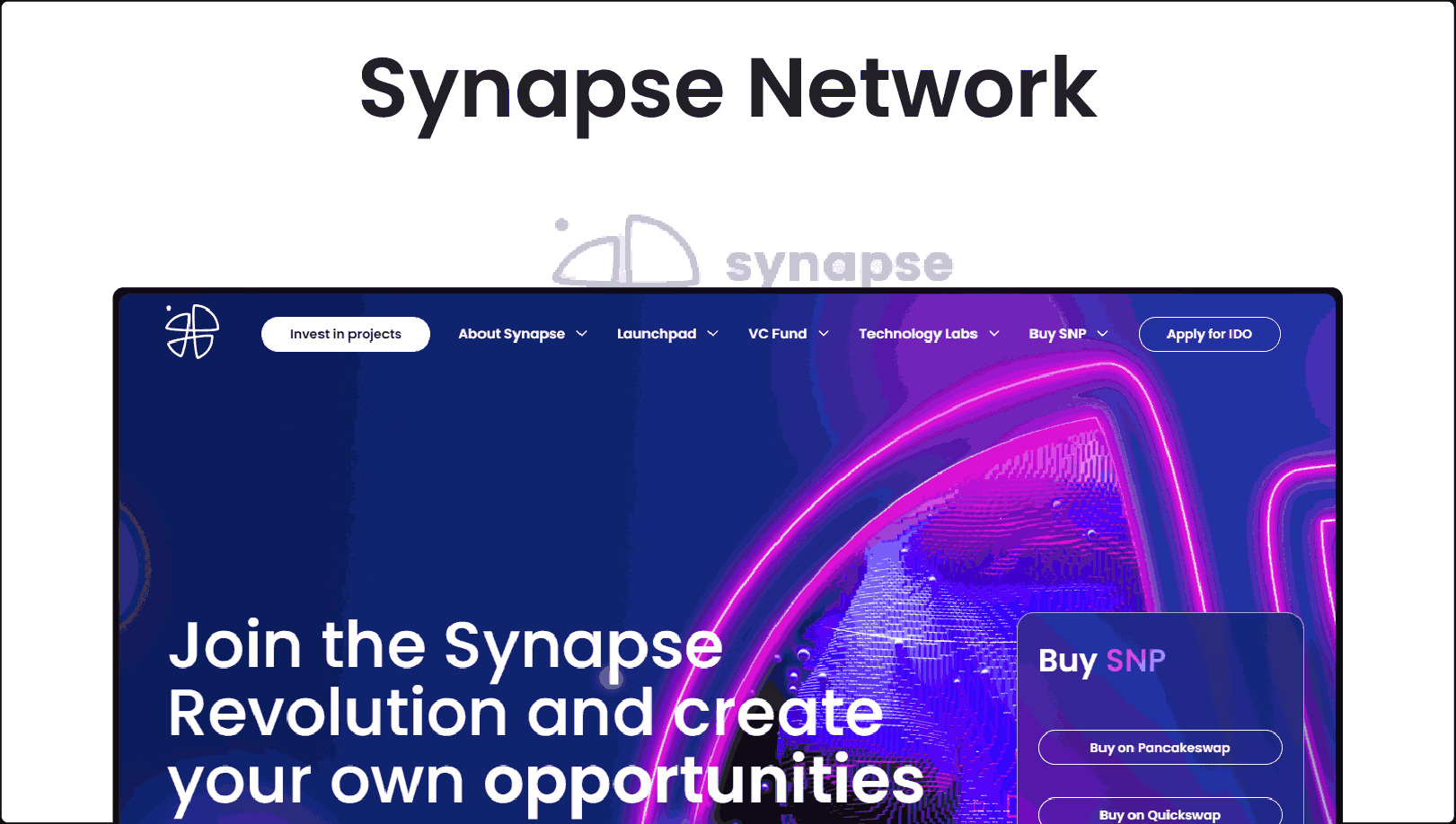 Synapse Network - IDO Launchpad