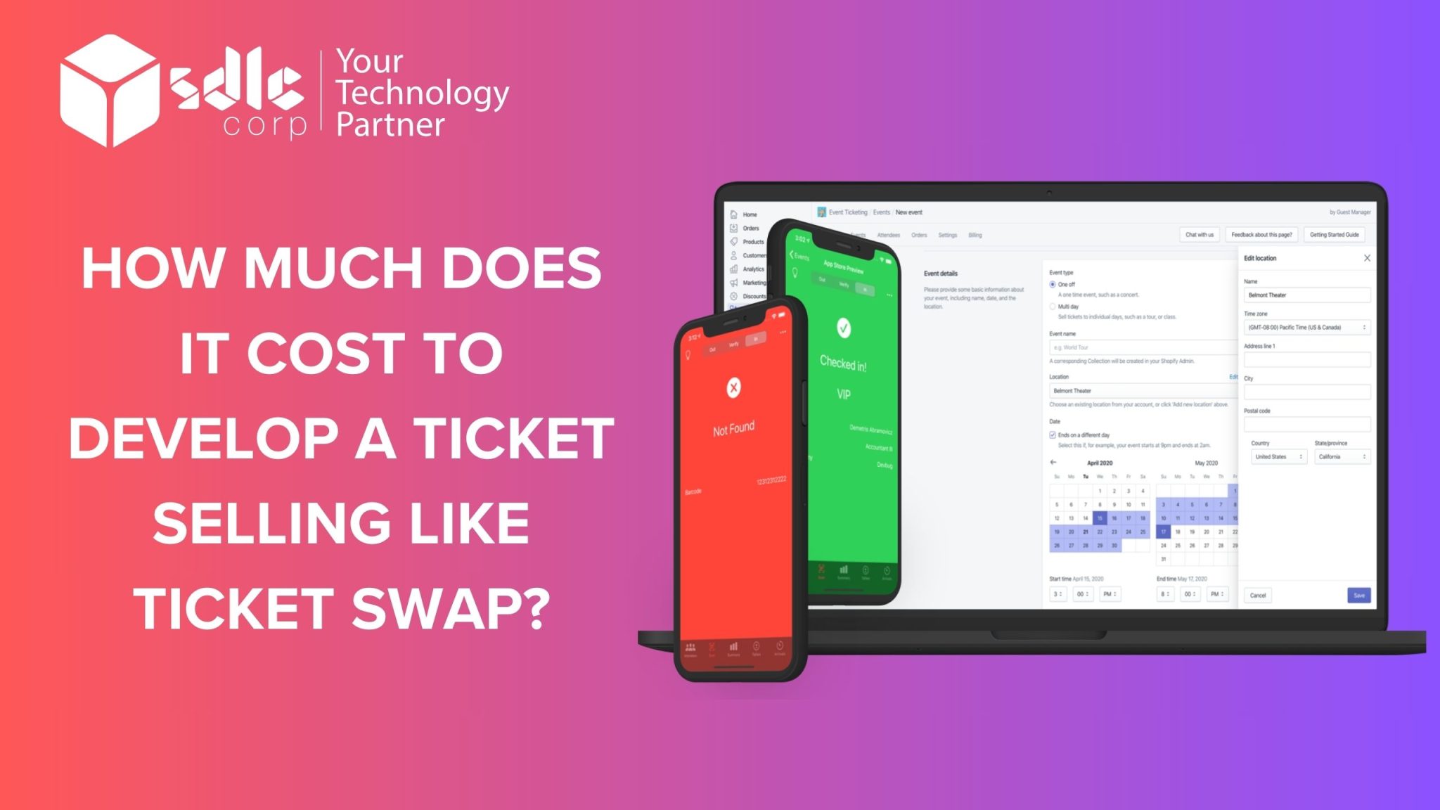 HOW MUCH DOES IT COST TO DEVELOP A TICKET SELLING LIKE TICKET SWAP ...