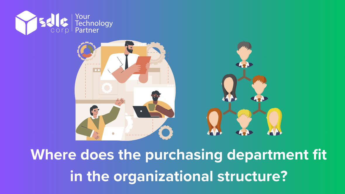 Where does the purchasing department fit in the organizational structure?