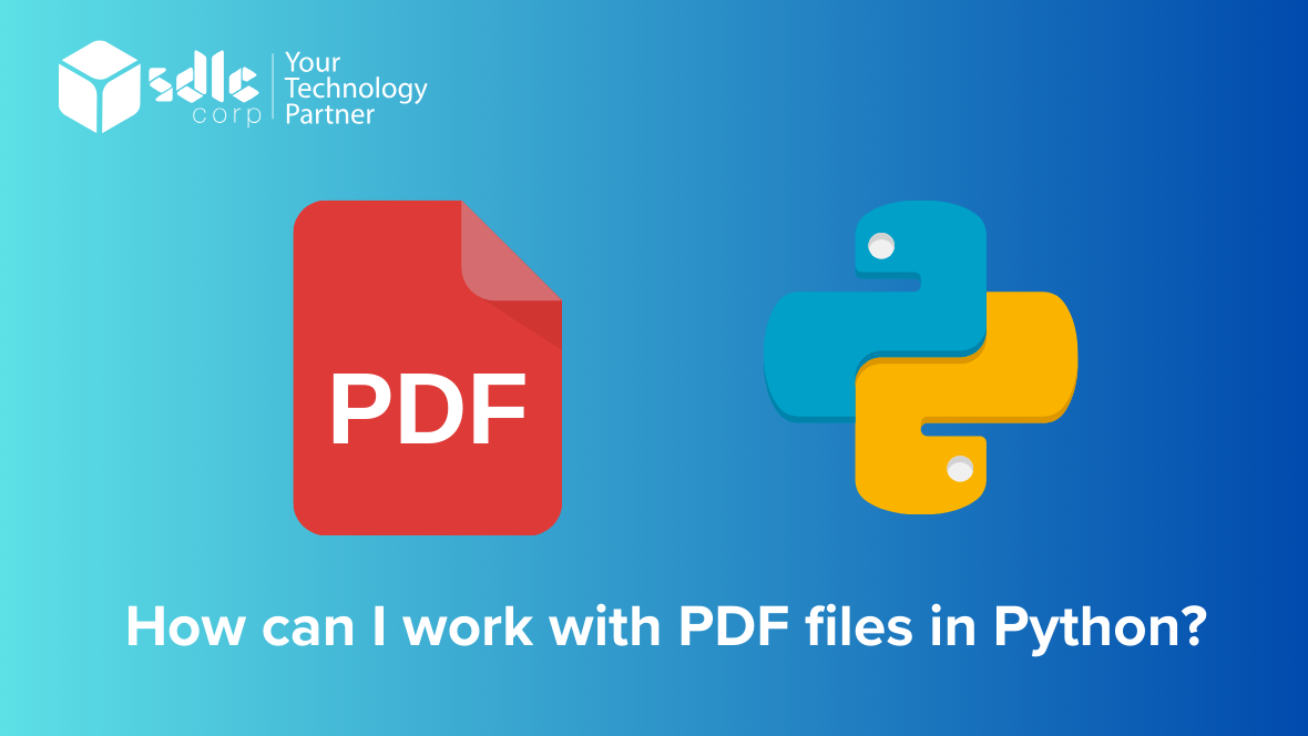 How can I work with PDF files in Python?