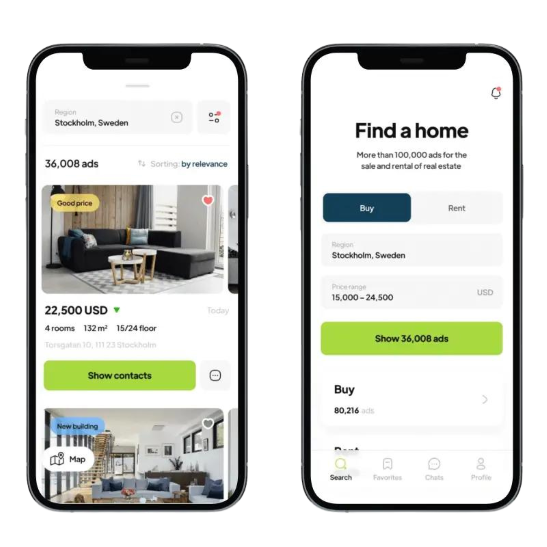 Revolutionizing property search experiences, our full stack development services engineer a comprehensive real estate listings platform, combining intuitive user interfaces with robust backend functionality for seamless property exploration.