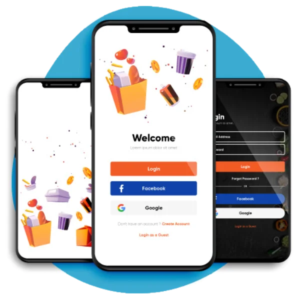 The Customer Panel is the interface designed for users who order food through the app. It provides them with various features to browse, select, and order food from restaurants.