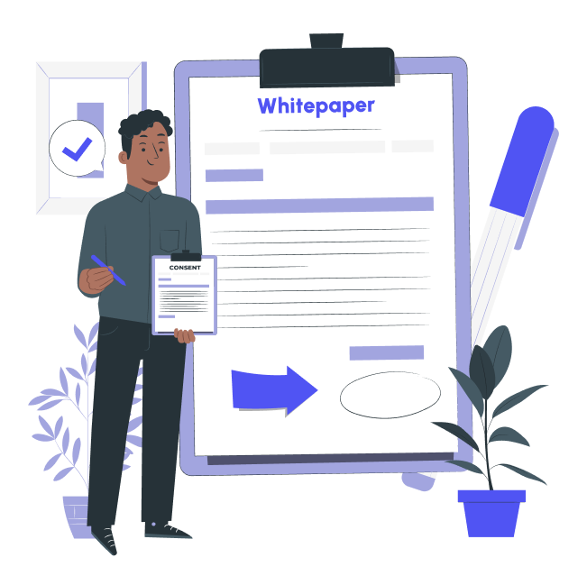 These services typically include researching, drafting, editing, and formatting the whitepaper to effectively communicate the project's vision, technology, team, tokenomics, and roadmap. 