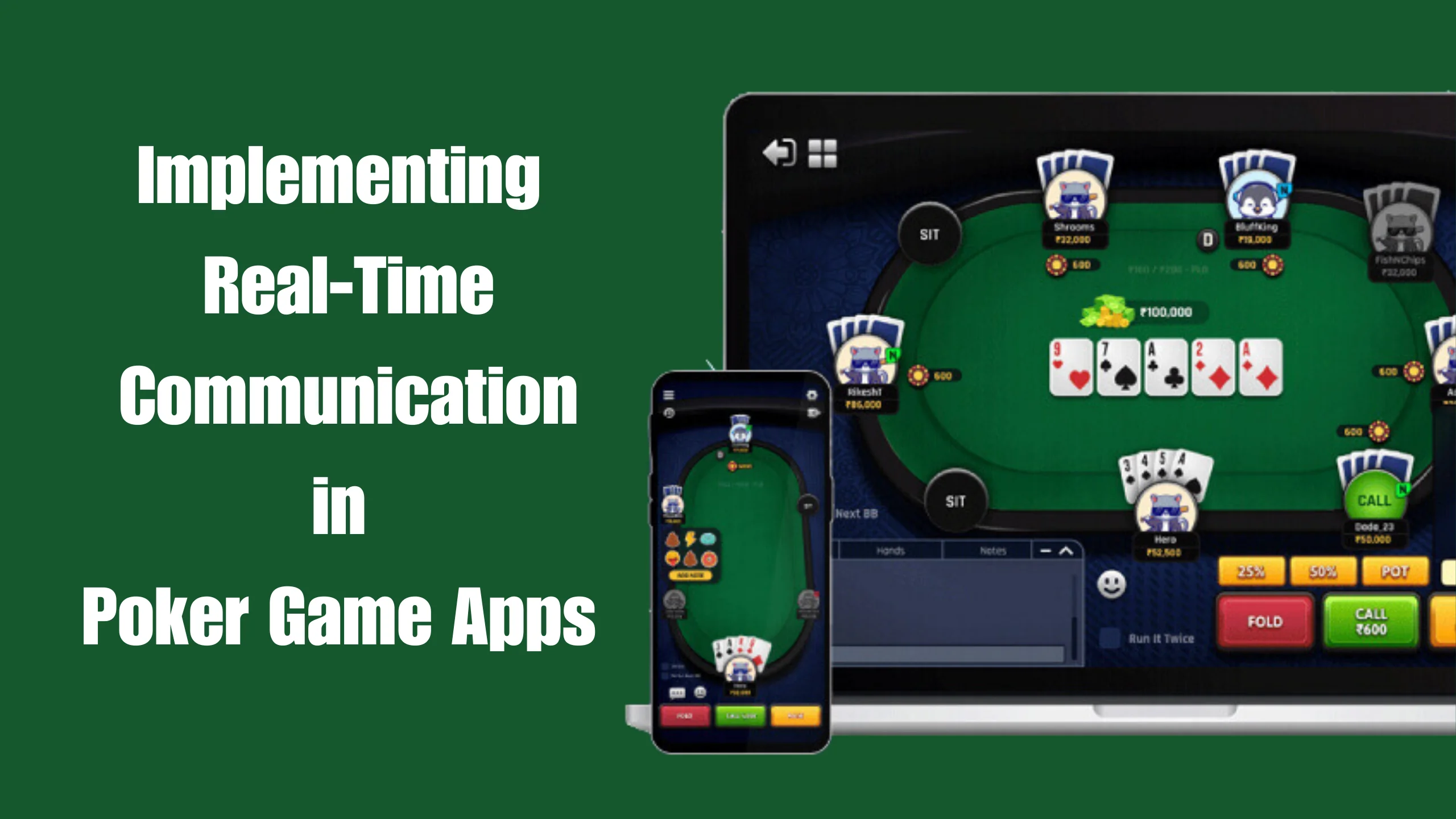 Implement real-time communication to elevate player engagement in poker game apps. Enhance gaming interactions with seamless, live updates and interactions.