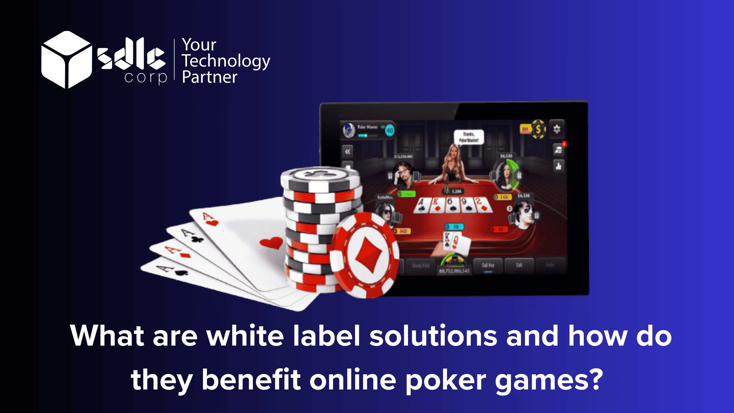 What are white label solutions and how do they benefit online poker games?
