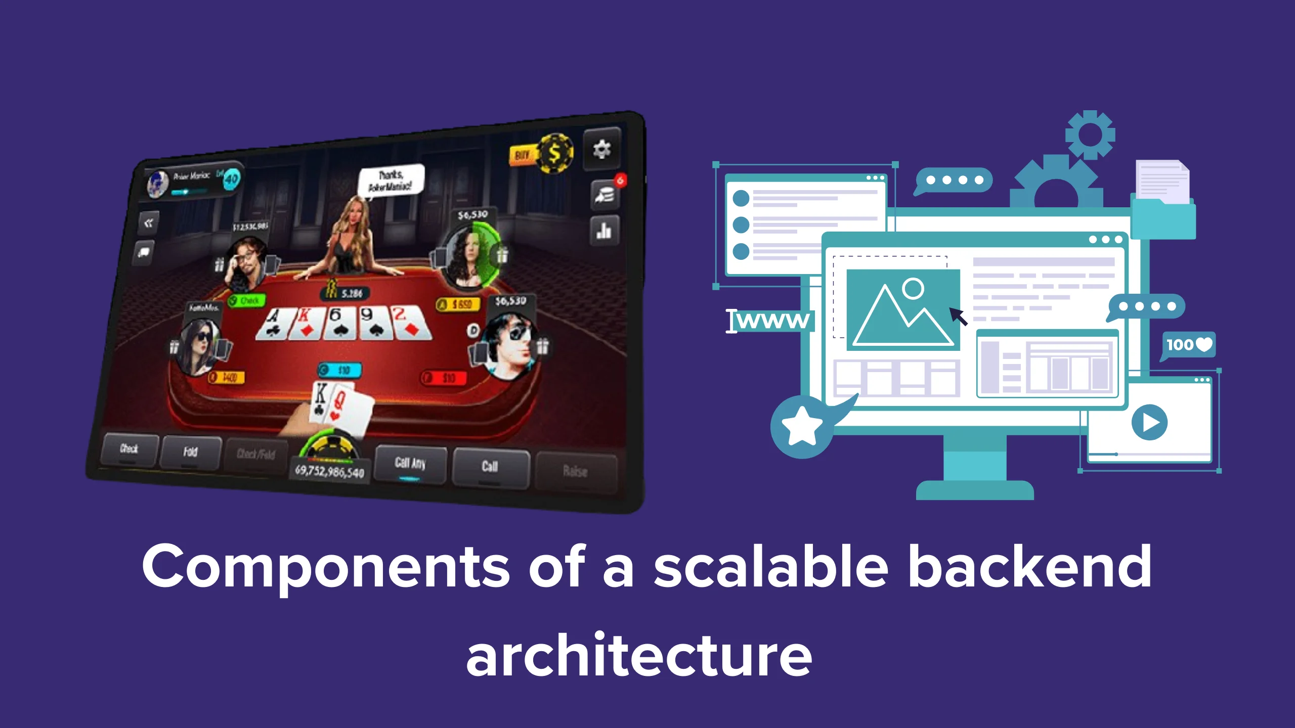 Essential components for scalable backend architecture in poker game apps ensure seamless performance and growth. Optimize player experience with reliable infrastructure designed for dynamic gameplay.