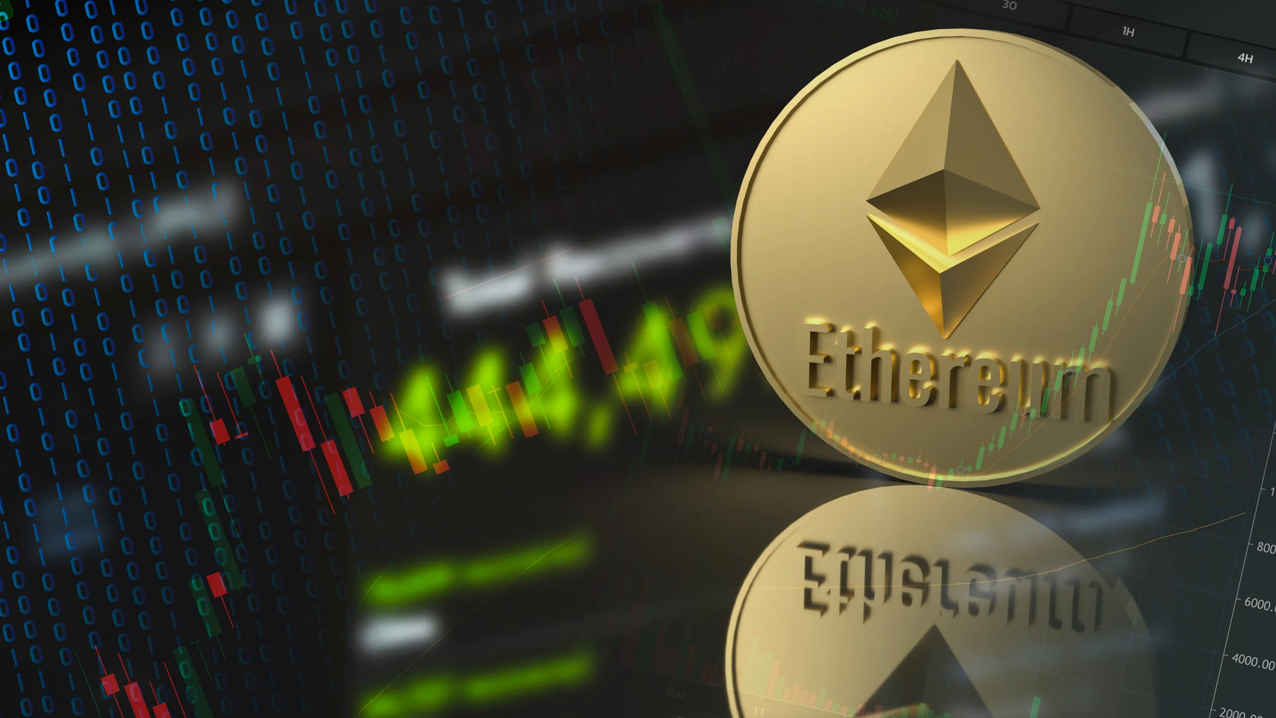 Ethereum logo representing the decentralized blockchain platform used for building and deploying smart contracts. Ethereum supports a variety of decentralized applications, enhancing security and reducing intermediaries.