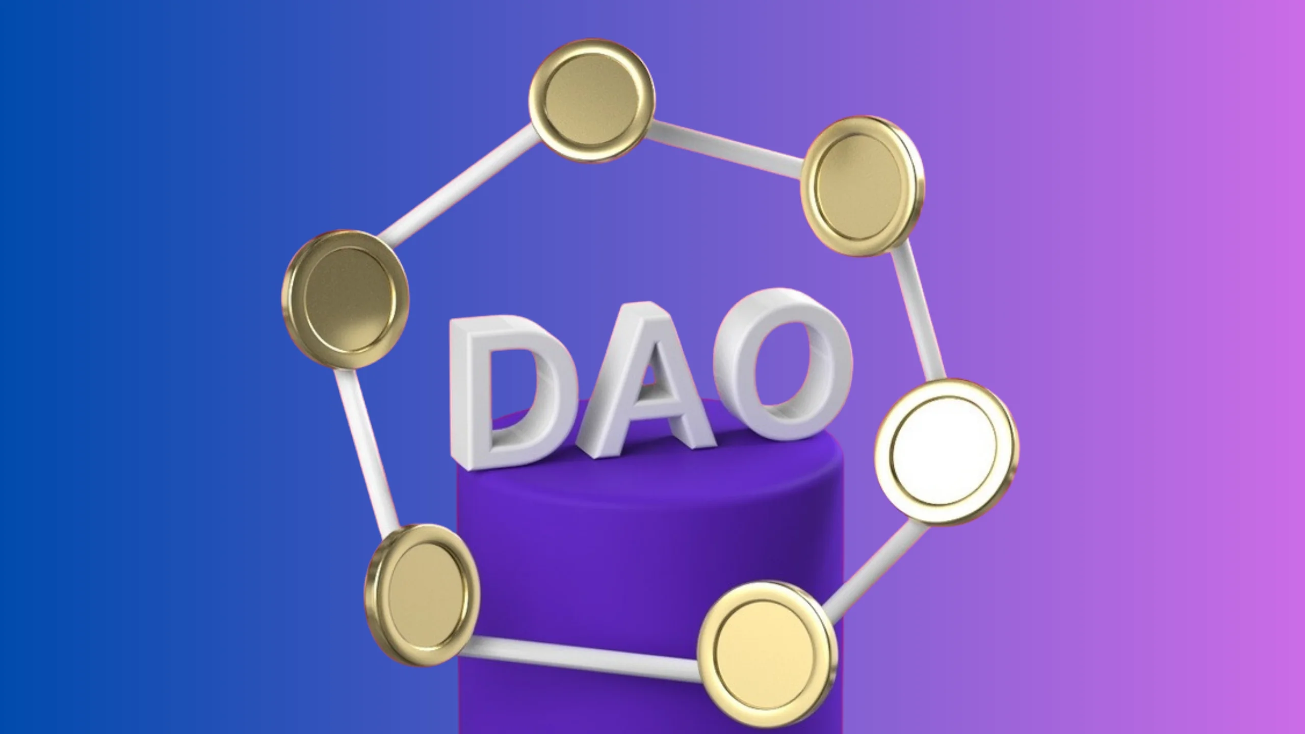 The DAO logo representing the decentralized autonomous organization that aimed to revolutionize venture capital funding through blockchain technology. The DAO's structure enabled decentralized decision-making and investment opportunities via smart contracts.
