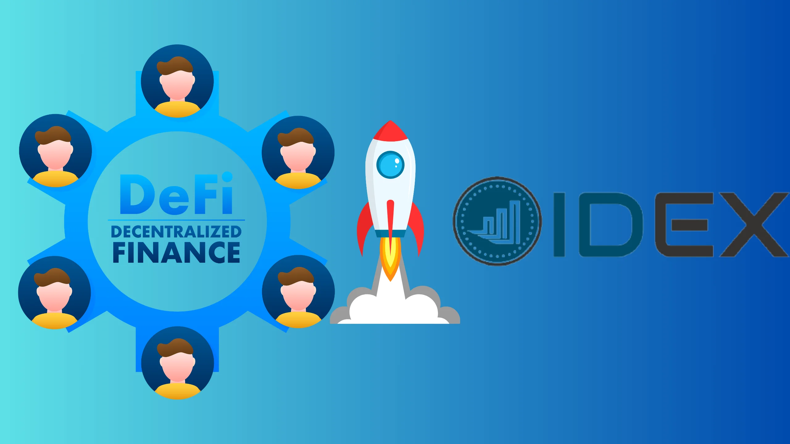 Illustration of a DeFi exchange solution similar to IDEX, highlighting key features like decentralized trading, user interface, and security protocols.
