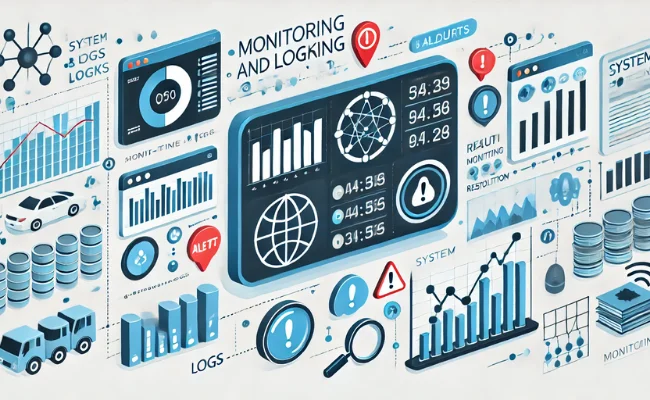 Monitoring and Logging service for real-time system performance and diagnostics.